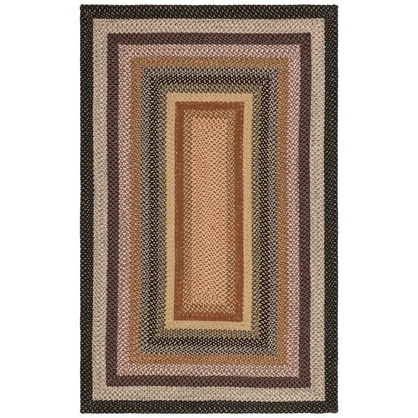 Safavieh 3 X 5 Ft. Small Rectangle Braided- Blue And Multi Hand Made Rug BRD308A-3 - main